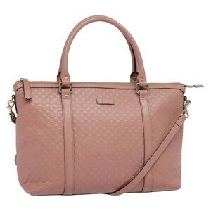 GUCCI Micro GG Canvas Micro Guccissima Bag Leather Outlet 449655 Auth 137915